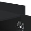vidaXL Ormarić za cipele crni 52x37,5x100 cm od konstruiranog drva