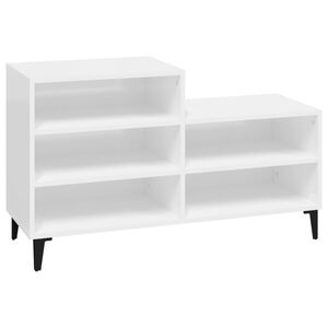 vidaXL Ormarić za cipele sjajni bijeli 102x36x60 cm konstruirano drvo