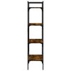 vidaXL Regal za knjige 4 razine boja hrasta 56x31,5x138,5 cm drveni