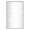 vidaXL Ormarić za cipele s ogledalom 3razine boja hrasta 63x17x102,5cm