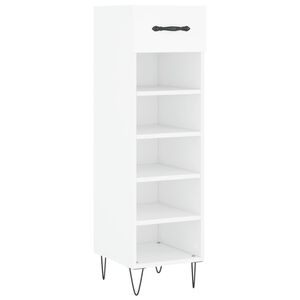 vidaXL Ormarić za cipele bijeli 30 x 35 x 105 cm od konstruiranog drva