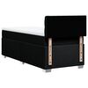 vidaXL Krevet s oprugama i madracem crni 100 x 200 cm od tkanine