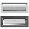 vidaXL Prozor za podrum RISOR 110 x 40 cm PVC i staklo Antracit
