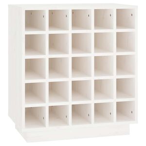 vidaXL Ormarić za vino bijeli 55,5 x 34 x 61 cm od masivne borovine