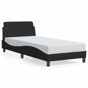vidaXL Okvir za krevet Dover Crni 90x190 cm Tkanina