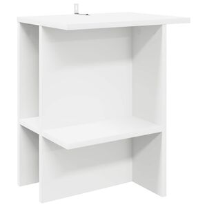vidaXL Kava Stol Bijela 40 x 30 x 49 cm Konstruirano drvo