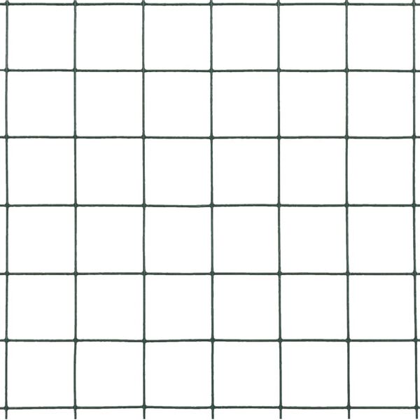 vidaXL Žičana mreža od čelika s PVC oblogom za kokoši 10x0,5 m zelena