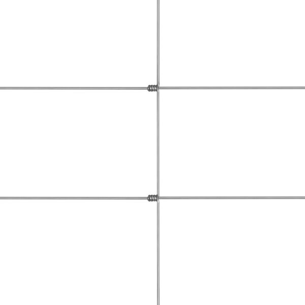 vidaXL Vrtna ograda od pocinčanog čelika srebrna 50 x 1 m