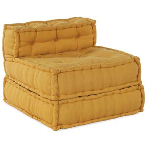 vidaXL Modularna sofa žuta 70x70x54 tkanina