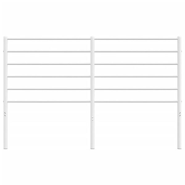 vidaXL Metalno uzglavlje bijelo 160 cm