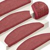 vidaXL Prostirke za stepenice 15 kom 65x24x4 cm Bordo poluokrugle velike