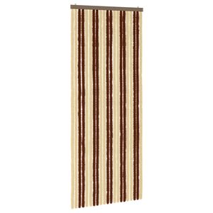 vidaXL Zavjesa protiv insekata Chenille Smeđa i bež 90 x 220 cm