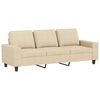 vidaXL 4-dijelni set sofa krem od tkanine