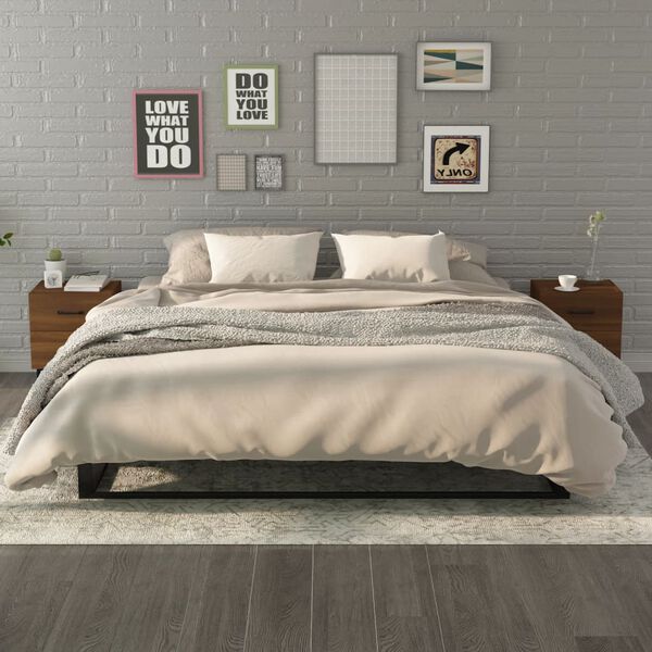 vidaXL Noćni ormarići 2 kom boja smeđi hrasta 40 x 35 x 47,5 cm