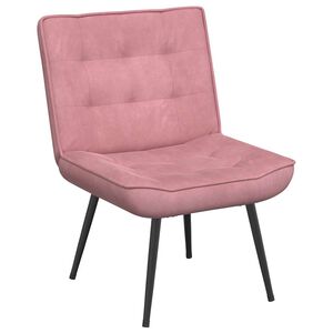 vidaXL Stolica za opu&scaron;tanje ružičasta 64x74x84 cm bar&scaron;un
