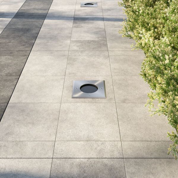 vidaXL Vrtna podna svjetiljka 3 kom kockasta