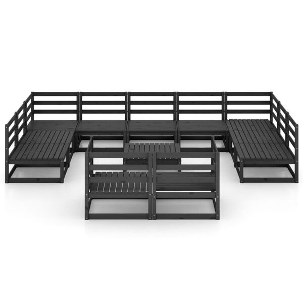 vidaXL 12-dijelna vrtna garnitura od masivne borovine