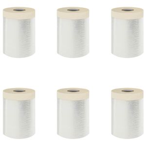 vidaXL Pra&scaron;kasta plahta s ljepilom 6 pcs *Transparent*an 30 x 3300 cm