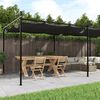 vidaXL Pergola s pomičnim krovom antracit 589x292x230 cm