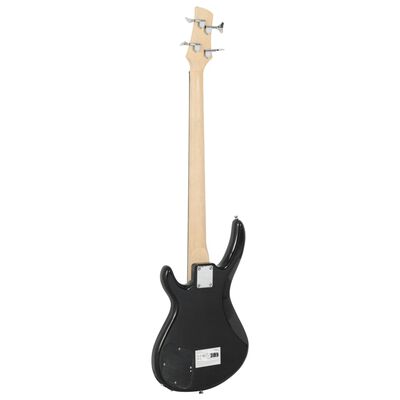 vidaXL Električna bas gitara za početnike s torbom plavo-crna 4/4 46 "