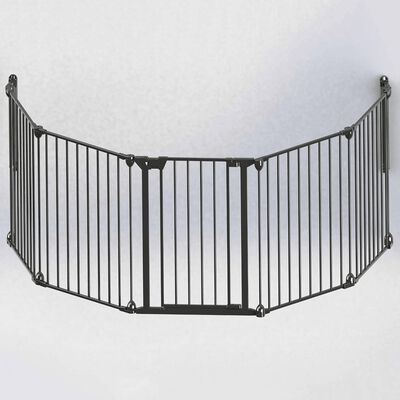 Noma sigurnosna ograda s 5 panela Modular metalna crna