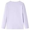 Dječja majica dugih rukava svjetloljubičasta 140