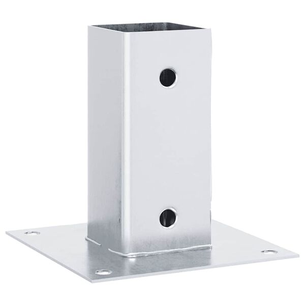 vidaXL Postolja za stupove kvadratna 4 kom 61x61 mm pocinčani čelik