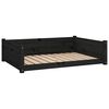 vidaXL Krevet za pse crni 95,5x65,5x28 cm od masivne borovine