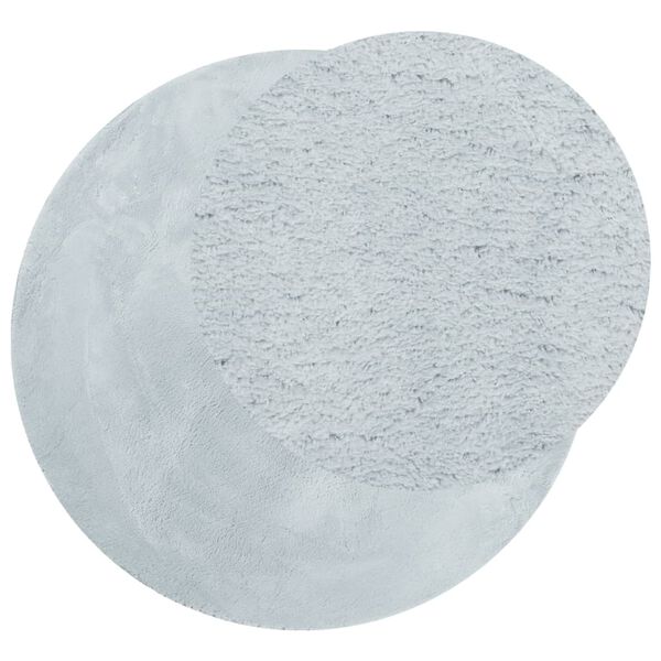 vidaXL Tepih HUARTE kratkih vlakana mekani i perivi plavi &Oslash; 80 cm