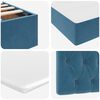 vidaXL Krevet s od storage s madracem Tamno plava 90 x 190 cm Bar&scaron;un