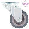 vidaXL Okretni kotačići 12 kom 50 mm