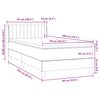 vidaXL Box spring krevet s madracem tamnoplavi 90x220 cm bar&scaron;unasti