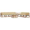 vidaXL Set vanjskih sofa s jastukom 8 pcs Prirodna i bež