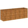 vidaXL Povi&scaron;ena vrtna gredica 196x50x69 cm Corten čelik