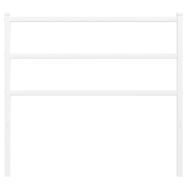 vidaXL Metalno zamjensko uzglavlje bijelo 100 cm