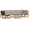vidaXL Set vanjskih sofa 8 kom. Bijela i svjetlosiva