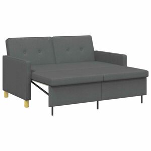 vidaXL Krevet-sofa na razvlačenje Tamnosiva Tkanina