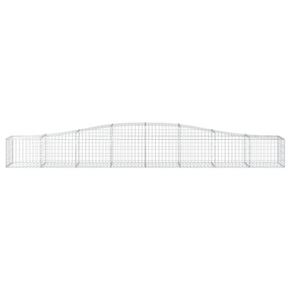 vidaXL Lučne gabionske ko&scaron;are 25 kom 400x50x40/60 cm pocinčano željezo