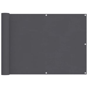 vidaXL Balkonska Za&scaron;tita od Oxford Tkanine u Antracit Boji 75x600 cm