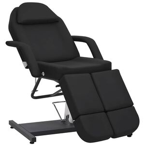 vidaXL Kozmetička stolica od umjetne kože crna 180 x 62 x 78 cm