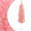 vidaXL Umjetno vitko božićno drvce 120 cm 150 LED lampica Topla bijela