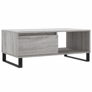 vidaXL Stolić za kavu boja sivog hrasta 90x50x36,5cm konstruirano drvo