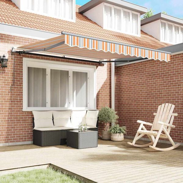 vidaXL Skrovita tenda &Scaron;areni 300 x 250 cm Tkanina i Aluminij