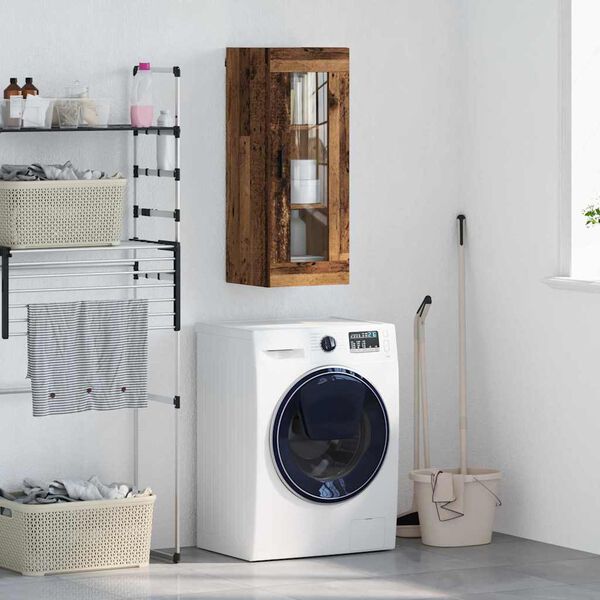 vidaXL Zidni ormarić Staro drvo 34,5 x 34 x 90 cm