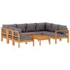 vidaXL 6-dijelna set vrtnih sofa s jastucima masivno bagremovo drvo