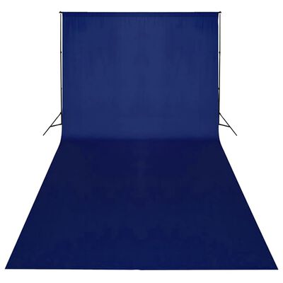 vidaXL Pamučna pozadina plava 600 x 300 cm za tehniku chroma key
