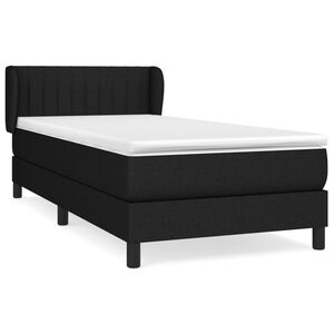 vidaXL Box spring krevet s madracem crni 80 x 200 cm od tkanine