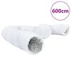 vidaXL Ventilacijski kanal od aluminija i PVC-a 6 m &Oslash;12,5 cm