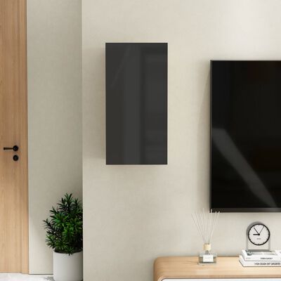 vidaXL TV ormarić sjajni crni 30,5 x 30 x 60 cm od konstruiranog drva