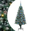 vidaXL Umjetno božićno drvce Zelena 150 cm PVC i Čelik i Plastika